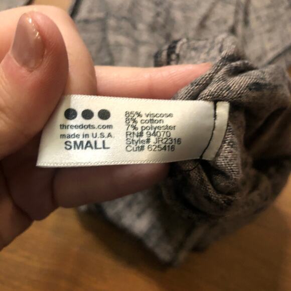 Three Dots Apparel Tunic Women's Sz S - Picture 4 of 5